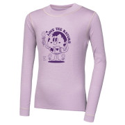 Maglietta sportiva per bambini Sensor Merino DF Planet Mystic Violet rosa chiaro Mystic Violet