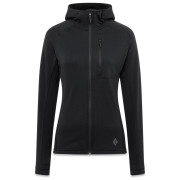 Felpa tecnica da donna Black Diamond Coefficient Fleece Hoody nero Black