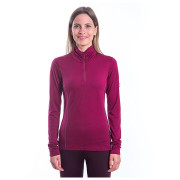 Maglietta sportiva da donna Sensor Merino Active colletto, cerniera