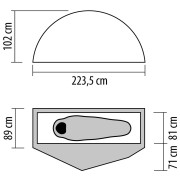 Tenda da trekking NEMO Equipment Dragonfly OSMO 1P