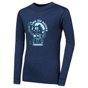 Maglietta sportiva per bambini Sensor Merino DF Planet Deep Blue blu scuro Deep Blue