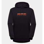 Felpa da uomo Mammut Mammut ML Hoody Men Logo nero/arancio black-arumita 00520