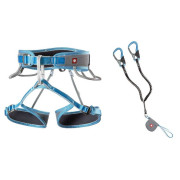 Set da ferrata Ocún Via Ferrata Twist Tech Eco Captur Lite Swivel Set grigio/blu Grey / Blue