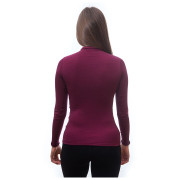 Maglietta sportiva da donna Sensor Merino DF con cerniera