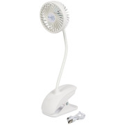 Mini ventilatore Bo-Camp Table fan with clamp Flex bianco White