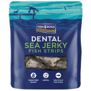 Snack per cani Fish4Dogs Dental Sea Jerky Fish Strips 100g