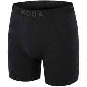 Boxer da uomo MOOA MerinoSilk 6in nero black melange