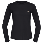 Maglietta da donna Norrona femund pureUll Long Sleeve nero Caviar Black