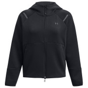 Felpa tecnica da donna Under Armour Unstoppable Fleece FZ nero Black