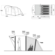 Tenda familiare per 4 persone Easy Camp Senja 4 Air