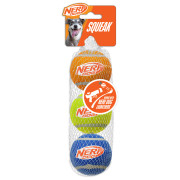 Giocattolo per cane Nerf Dog Squeak Tennis Ball 3 pcs
