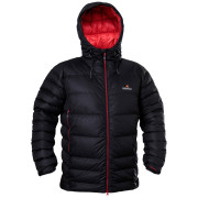 Piumino da uomo Warmpeace Alaskan nero black/mars red