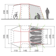 Tenda per minibus Vaude Drive Van XT 5P
