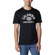 Maglietta da uomo Columbia CSC Basic Logo Tee nero opaco Black, College Life Graphic