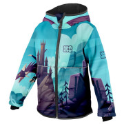 Giacca softshell per bambini WAMU Dragon Fantasy blu BLUE