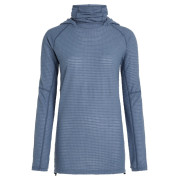 Felpa da donna Icebreaker Wom Mer 400 RealFleece Grid Pulover Hood blu/grigio Dawn