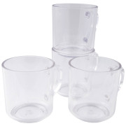 Set di tazze Bo-Camp Mug 330 ml 4 pz bianco