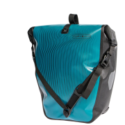Borsa impermeabile per bicicletta Ortlieb Back-Roller Design blu petrol - black