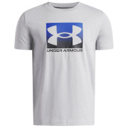 Maglietta sportiva per bambini Under Armour UA B Boxed Sports Update SS Mod Gray Light Heather grigio chiaro Mod Gray Light Heather / / Black