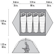 Tenda da trekking MSR Elixir 4 Tent