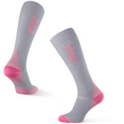 Calze a compressione Zulu Run Compression W grigio/rosa grey/pink