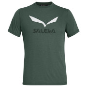 Maglietta da uomo Salewa Solidlogo Dri-Rel M S/S Tee grigio scuro DeepForestMelange