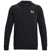 Felpa da uomo Under Armour Essential Fleece Hoodie nero Black/White