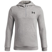 Felpa da bambino Under Armour RIVAL LW 1/4 ZIP HOODIE Gray grigio Gray