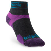 Calze Bridgedale Trail Run UL T2 MS Low nero/viola Charcoal/Purple/