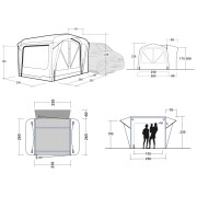 Tenda per minibus Outwell Cross PowerAir
