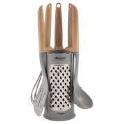 Set di utensili da cucina Outwell Adana Utensil Set marrone/grigio Brown