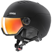 Casco da sci Uvex Wanted Visor nero black mat