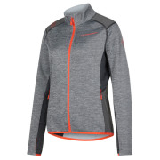 Felpa da donna La Sportiva True North Jkt W grigio Carbon/Cherry Tomato