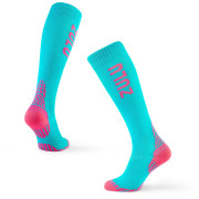 Calze a compressione Zulu Run Compression W blu/rosa