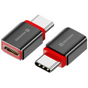 Adattatore Swissten Dataguard With Data Blocking USB-C (Male) / USB-C (Female)