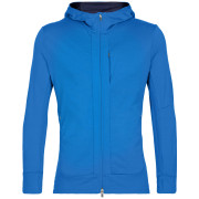 Felpa funzionale da uomo Icebreaker Quantum III LS Zip Hoodie blu lazurite/royal navy