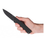 Coltello chiudubile Acta non verba Z200 DLC/Plain Edge, G10/Lock Black nero Black/Black