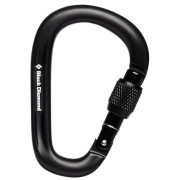 Moschettone Black Diamond Pearlock Screwgate nero black