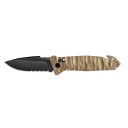 Coltello chiudubile TB OUTDOOR Cac S200 French Army Knife Textured Pa6 Serrated marrone