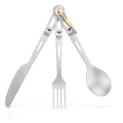 Posate Keith Titanium 3-Piece Titanium Cutlery Set grigio