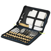 Set di posate Outwell Morella Picnic Cutlery Set marrone/argento Blue