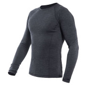 Maglietta funzionale da uomo Sensor Merino Bold dl.rukáv grigio scuro Anthracite Gray