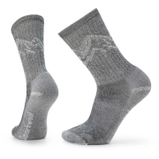 Calze Smartwool Hike Classic Edition Light Cushion Mountain Pattern Crew Socks nero black