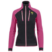 Felpa tecnica da donna Karpos Alagna Evo W Jacket nero/rosa Black/Cabaret