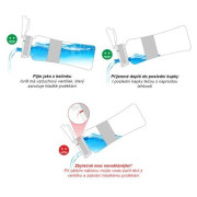 Bottiglia per bambini Ion8 Leak Proof Blue Flamingos 400ml