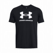 Maglietta da uomo Under Armour Sportstyle Logo Update SS nero/bianco Black/White