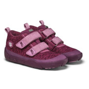 Dětské barefoot boty Affenzahn Low Boot Knit Happy Otter viola Otter