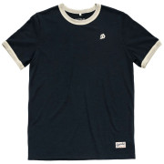 Maglietta Devold Archive Ringer Tee nero INK/RAW WHITE