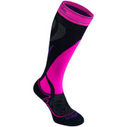 Calze al ginocchio da donna Bridgedale Ski Midweight Women's nero/rosa Black/FluorPink