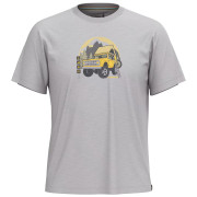 Maglietta Smartwool Long Weekend Short Sleeve Graphic Tee grigio light gray heather